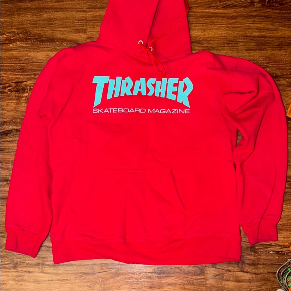 Thrasher Red Hoodie for Men